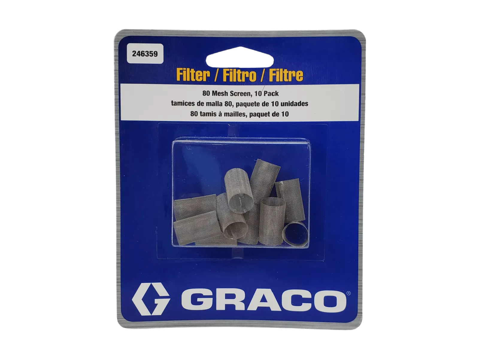 Graco Mesh Screens for Check Valve - Ensure Smooth Operation, 80 Mesh, 10-Pack