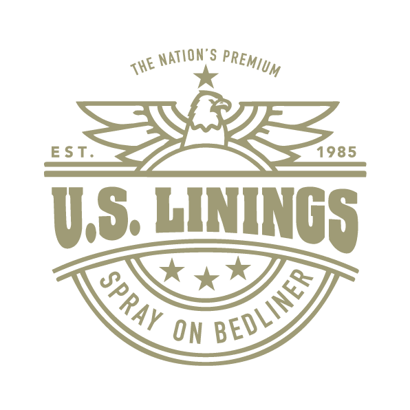 U.S. Linings logo with the tagline "Spray On Bedliner - Established 1985"